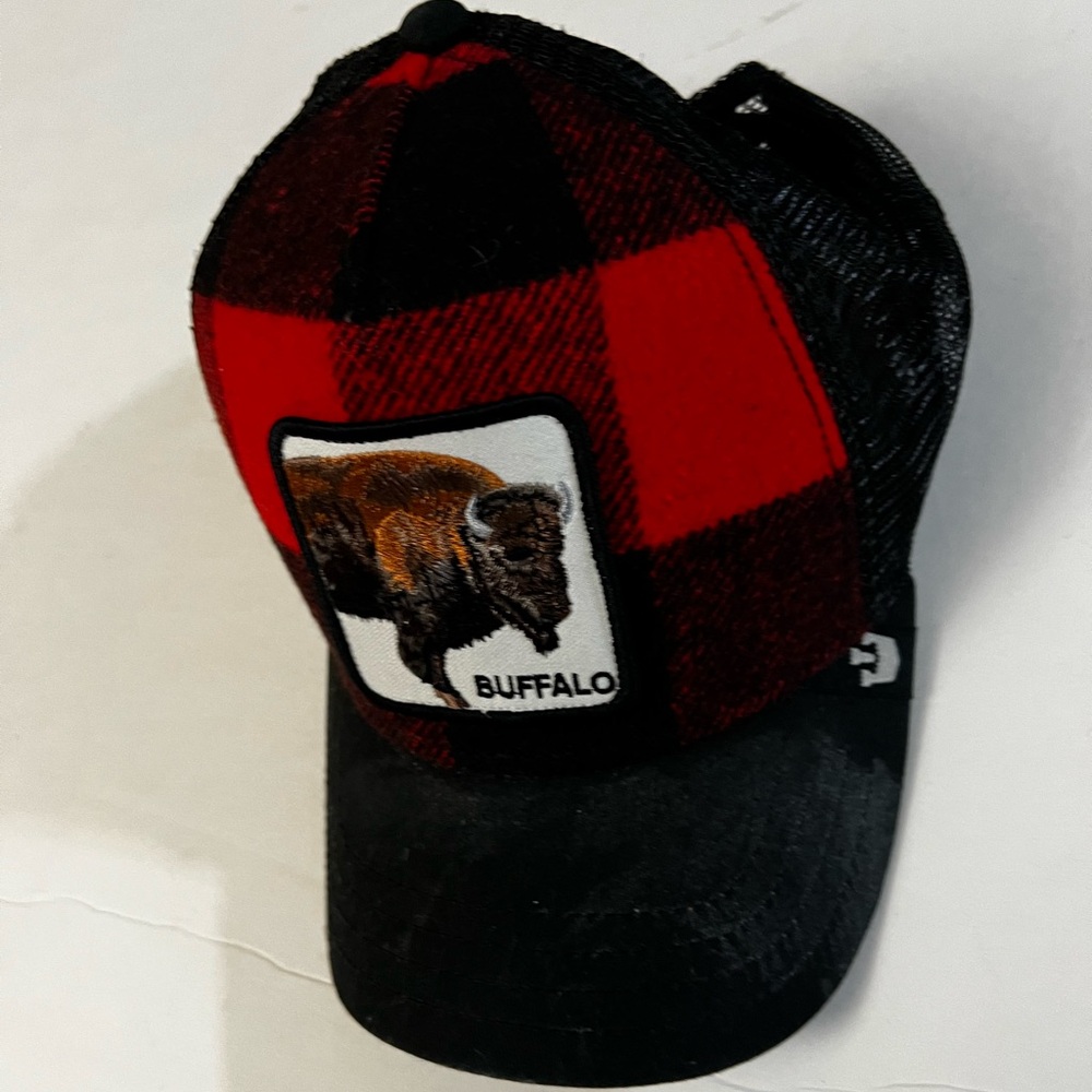 Goorin Bros. Buffalo Lumberjack Trucker SnapBack Cap.